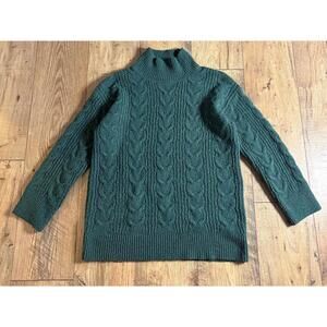 Cozy Green Cable Knit Sweater - Women's Size Medium Knox Rose